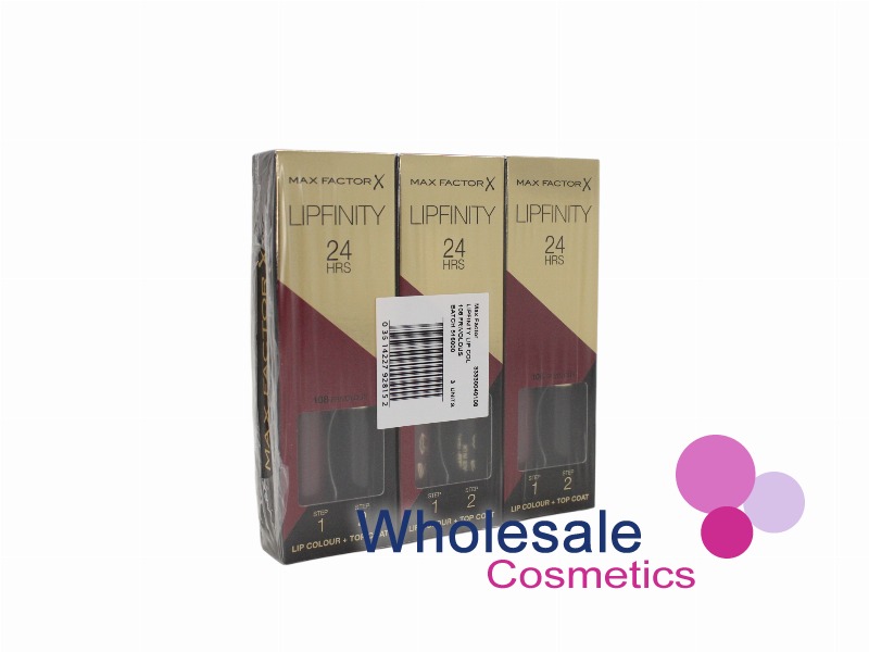 6 x Max Factor LipFinity 24H Lip Colour - 108 FRIVOLOUS